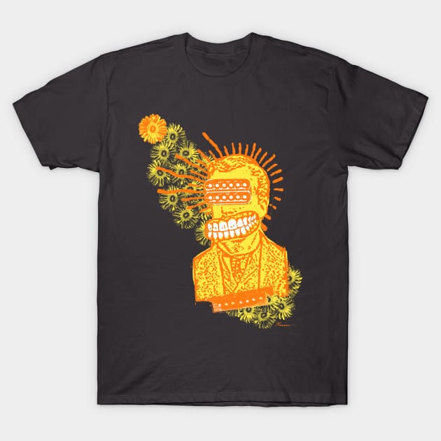 Happy Humbucker Head T-Shirt by Will 9 Design